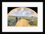 Fan Mount: The Cabbage Gatherers, c.1878-79 by Camille Pissarro