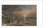 Sports on a Frozen River, c.1660 by Aert van der Neer