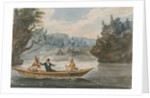 Two Indians and a White Man in a Canoe, 1811-13 by Pavel Petrovich Svinin