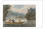 Two Indians and a White Man in a Canoe, 1811-13 by Pavel Petrovich Svinin