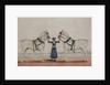 A Syce Holding Two Carriage Horses, c.1845 by Shaik Muhammad Amir of Karraya