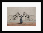 A Syce Holding Two Carriage Horses, c.1845 by Shaik Muhammad Amir of Karraya