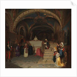 Pope Gregory XVI Visiting the Church of San Benedetto at Subiaco, 1843 by Jean-Francois Montessuy