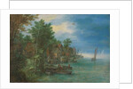 View of a Village along a River, 1604 by Jan the Elder Brueghel