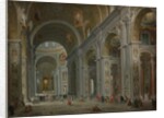 Interior of Saint Peter's, Rome after 1754 by Giovanni Paolo Pannini or Panini