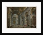 Interior of Saint Peter's, Rome after 1754 by Giovanni Paolo Pannini or Panini