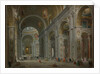 Interior of Saint Peter's, Rome after 1754 by Giovanni Paolo Pannini or Panini