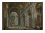 Interior of Saint Peter's, Rome after 1754 by Giovanni Paolo Pannini or Panini