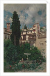 A Spanish Garden by Martin Rico y Ortega