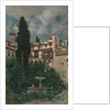 A Spanish Garden by Martin Rico y Ortega