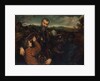 Portrait of a Man in Armor with Two Pages by Paris Bordone