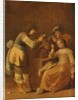 Card players with woman smoking a pipe, 1630-47 by Pieter Jansz. Quast