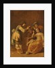 Card players with woman smoking a pipe, 1630-47 by Pieter Jansz. Quast