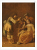 Card players with woman smoking a pipe, 1630-47 by Pieter Jansz. Quast