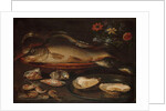 Still life with fish, oysters and shrimps, c.1620-50 by Clara Peeters