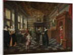 A Seven-Part Decorative Sequence: An Interior, 1630-32 by Dirck van Delen