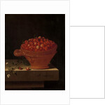 A Bowl of Strawberries on a Stone Plinth, 1696 by Adrian Coorte