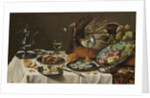 Still Life with a Turkey Pie, 1627 by Pieter Claesz