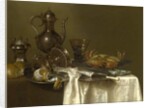 Still Life: Pewter and Silver Vessels and a Crab, c.1633-37 by Willem Claesz. Heda