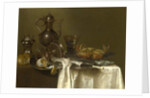 Still Life: Pewter and Silver Vessels and a Crab, c.1633-37 by Willem Claesz. Heda
