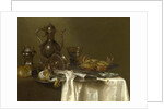 Still Life: Pewter and Silver Vessels and a Crab, c.1633-37 by Willem Claesz. Heda