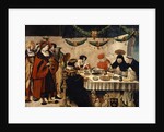 Saint Thomas Aquinas at the Table of King Louis the Saint, 1516-18 by Niklaus Manuel Deutsch