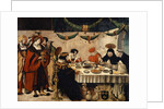 Saint Thomas Aquinas at the Table of King Louis the Saint, 1516-18 by Niklaus Manuel Deutsch