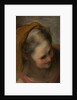 Head of an Old Woman Looking to Lower Right, 1584-86 by Federico Fiori Barocci or Baroccio