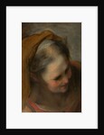 Head of an Old Woman Looking to Lower Right, 1584-86 by Federico Fiori Barocci or Baroccio