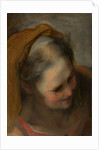 Head of an Old Woman Looking to Lower Right, 1584-86 by Federico Fiori Barocci or Baroccio