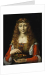 Girl with Cherries, c.1491-95 by Giovanni Ambrogio de Predis