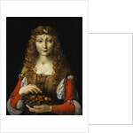 Girl with Cherries, c.1491-95 by Giovanni Ambrogio de Predis