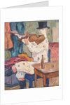 A Clown Playing the Violin, 1915 by Gosta von Hennigs