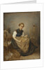A Girl Carding, 1856 by Kilian Christoffer Zoll