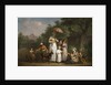 A Noble Family Distributing Alms in a Park, 1793 by Mathieu Ignace van Bree