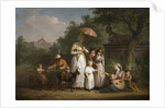 A Noble Family Distributing Alms in a Park, 1793 by Mathieu Ignace van Bree