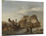 A Nobleman's Sleigh on the Ice, c.1646 by Philips Wouwermans or Wouwerman
