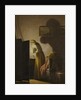 A Woman Picking Fleas by Candlelight by Pehr Hillestrom