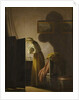 A Woman Picking Fleas by Candlelight by Pehr Hillestrom