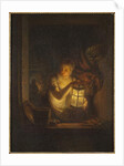 A Woman with A Lantern, 1818 by Alexander Lauréus