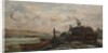 Barges on a River, c.1865 by Charles Francois Daubigny