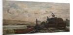 Barges on a River, c.1865 by Charles Francois Daubigny