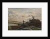 Barges on a River, c.1865 by Charles Francois Daubigny