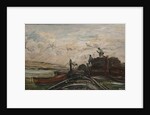 Barges on a River, c.1865 by Charles Francois Daubigny