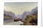 Bridal Escort on the Hardanger Fiord, 1865 by Johan Fredrik Eckersberg