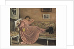 Carola Sitting on the Sofa, 1899 by Gustaf Olaf Cederstrom