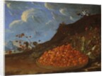 Basket of Wild Strawberries in a Landscape, c.1770 by Luis Menendez or Melendez