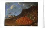 Basket of Wild Strawberries in a Landscape, c.1770 by Luis Menendez or Melendez