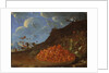 Basket of Wild Strawberries in a Landscape, c.1770 by Luis Menendez or Melendez