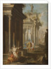 Girl Reading at Corinthian Temple, c.1710 by Alberto Carlieri